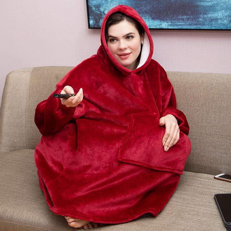 Snuggly Oversized Blanket Hoodie