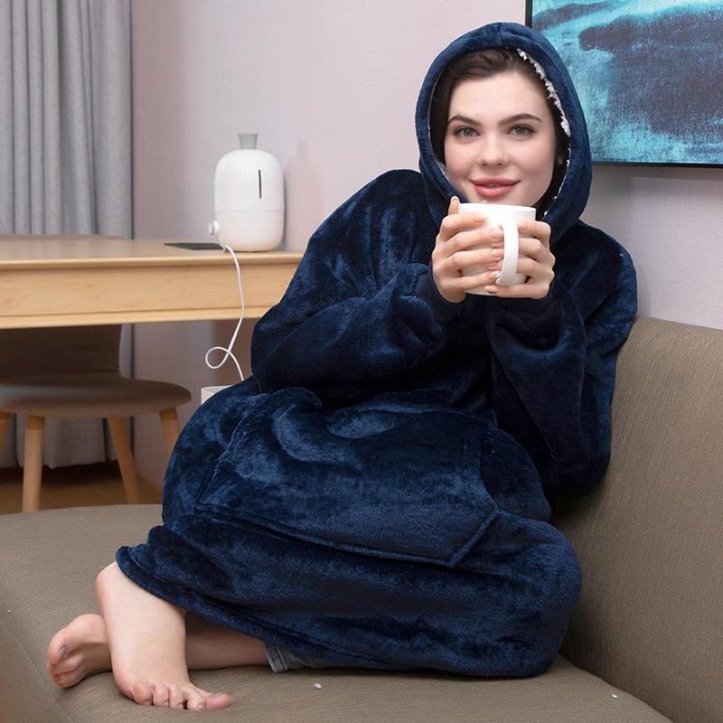 Snuggly Oversized Blanket Hoodie